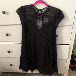 Urban outfitters NWT black lace mesh dress